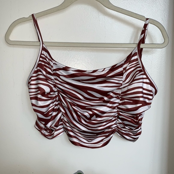 Brown Zebra Striped Tank - Shein - Festival Season - Picture 3 of 3